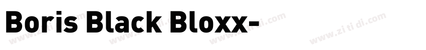 Boris Black Bloxx字体转换
